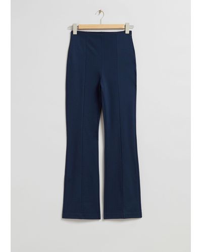 & Other Stories Flared Pants - Blue