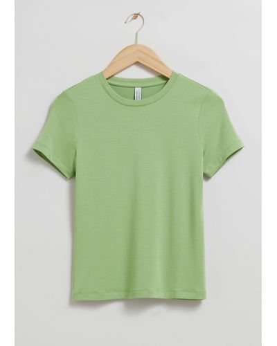 & Other Stories Basic T-shirt - Green