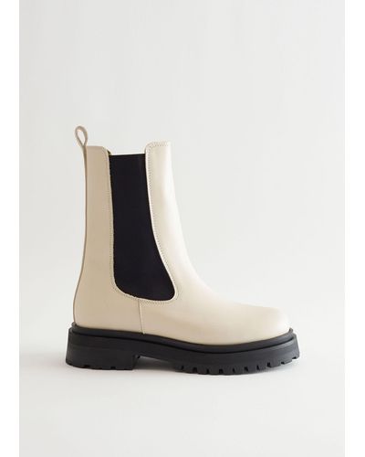 & Other Stories Ankle Boots - White