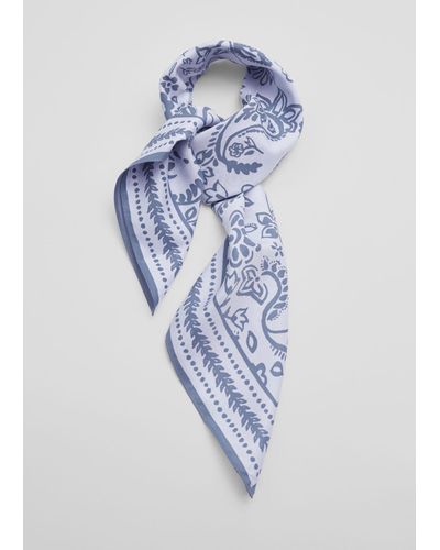 & Other Stories Printed Scarf - Blue