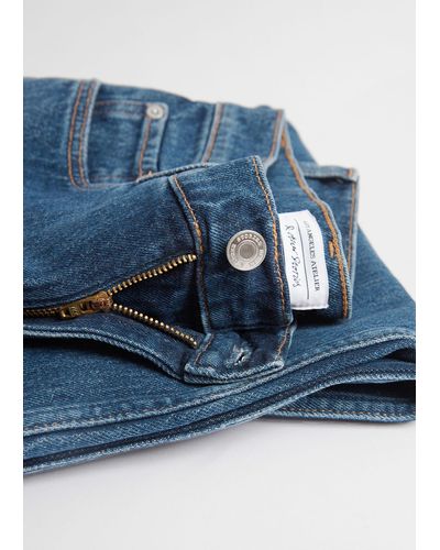 & Other Stories Wide Cropped Jeans - Blue