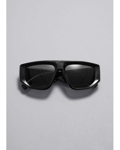 & Other Stories D-frame Sunglasses - Grey