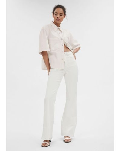 & Other Stories Flared Jeans - White