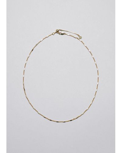 & Other Stories Delicate Chain Necklace - White