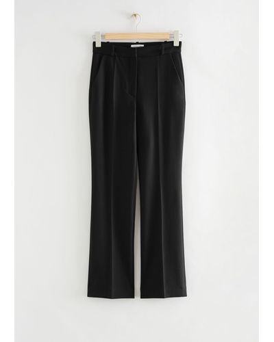 & Other Stories High-waist Slim Trousers - White