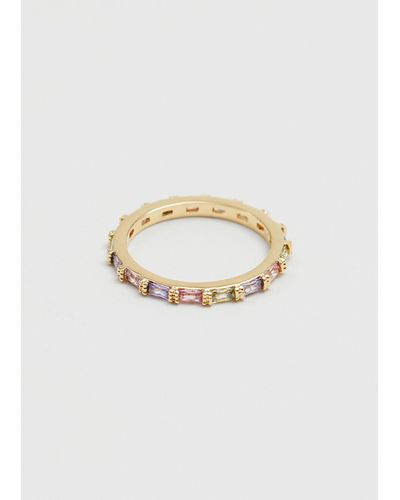 & Other Stories Crystal Stud Ring - White