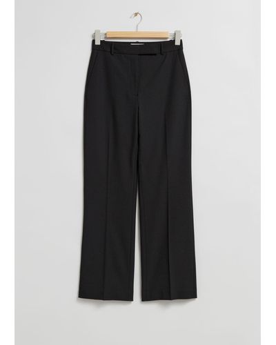 & Other Stories Tailored Pants - Black