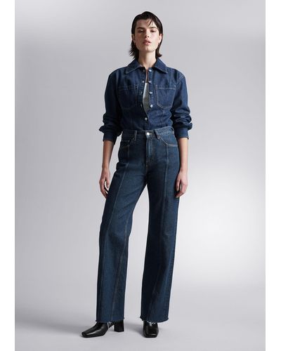 & Other Stories Straight Jeans - Blue