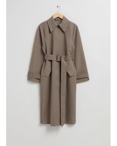 & Other Stories Relaxed Trench Coat - Brown