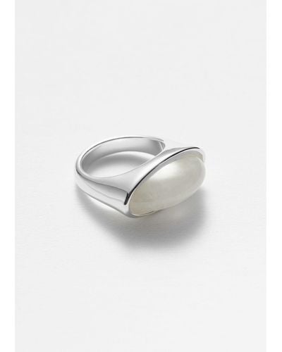 & Other Stories Semi-precious Stone Ring - White