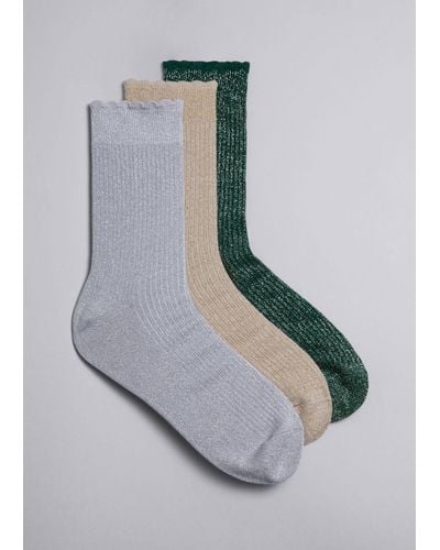 & Other Stories 3-pack Socks Gift Set - Gray