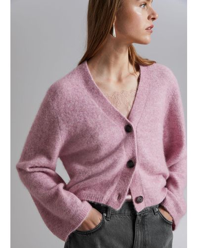 & Other Stories Knitted Cardigan - Pink