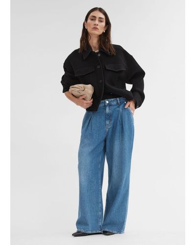 & Other Stories Wide Baggy Jeans - Blue