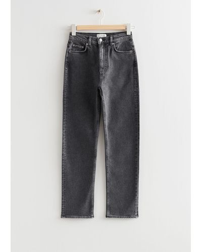 & Other Stories Slim Jeans - Grey