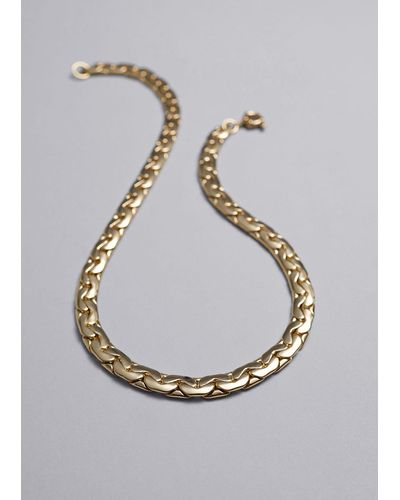 & Other Stories Curb-chain Necklace - Metallic