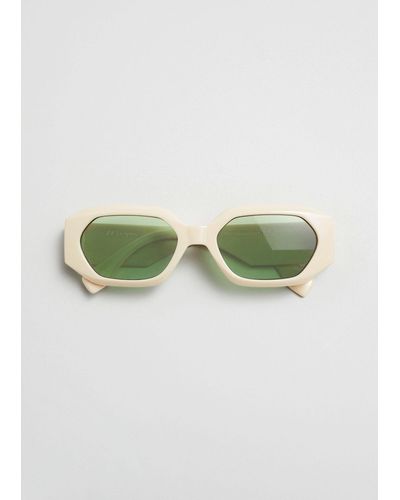 & Other Stories Le Specs Slaptrash Sunglasses - Green