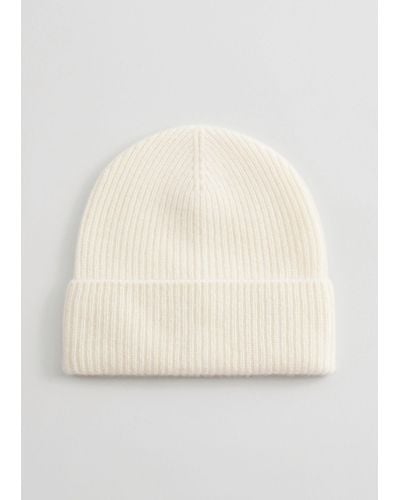 & Other Stories Cashmere Beanie - Natural