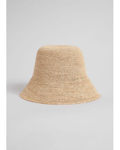 & Other Stories Straw Bucket Hat - Natural