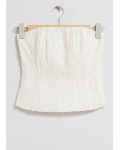 & Other Stories Corset Top - White