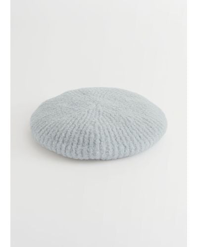& Other Stories Wool Knit Beret - Green