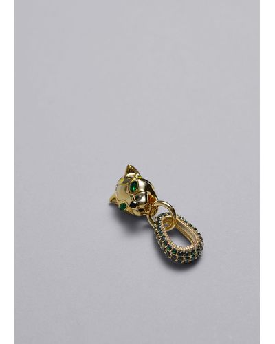 & Other Stories Jaguar Drop Earrings - Metallic