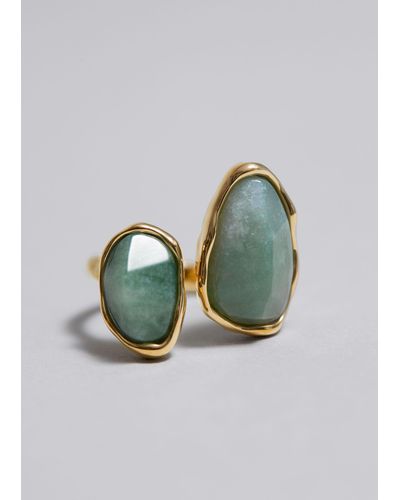 & Other Stories Semi-precious Stone Ring - Blue