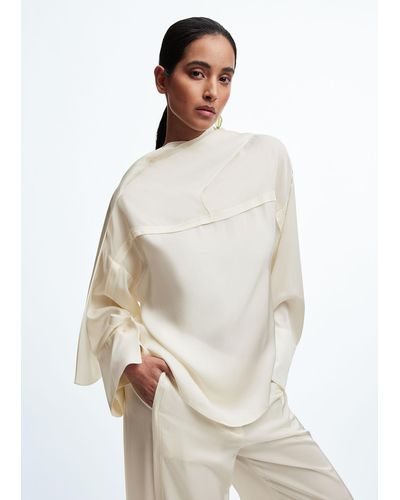 & Other Stories Cowl Neck Shirt - White