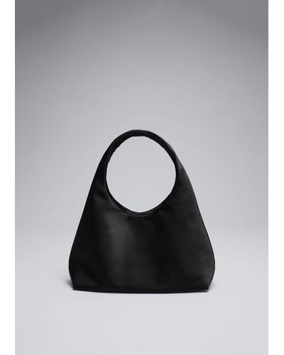 & Other Stories Mini Nylon Shoulder Bag - Black