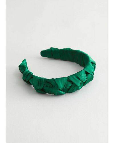 & Other Stories Twisted Alice Headband - Green