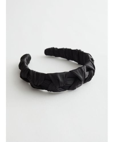 & Other Stories Twisted Alice Headband - Black