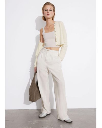 & Other Stories Relaxed Breezy Pants - White