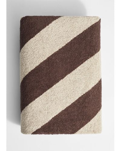 & Other Stories Cotton-terry Beach Towel - Natural