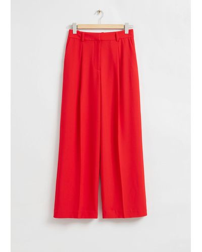 & Other Stories Wide Tailored Press Crease Pants