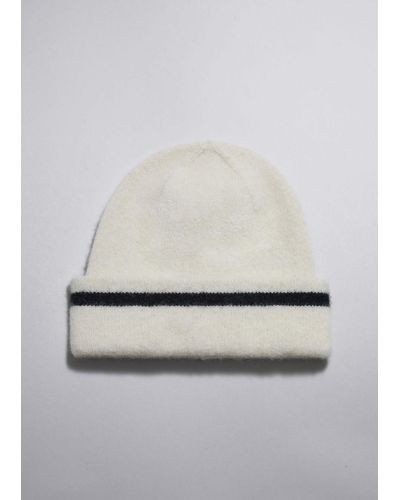 & Other Stories Fold-over Brim Beanie - Gray
