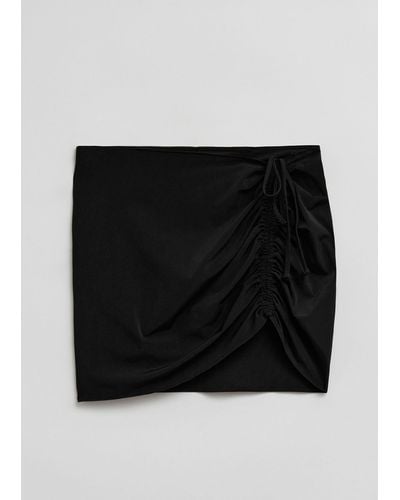& Other Stories Mini Beach Skirt - Black