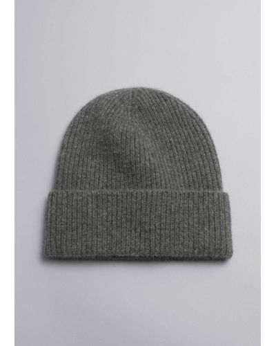 & Other Stories Cashmere Beanie - Gray