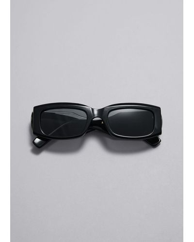 & Other Stories Rectangular-frame Sunglasses - Gray