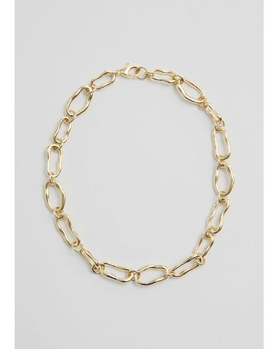 & Other Stories Chunky Chain Necklace - White