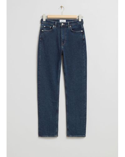 & Other Stories Slim Cut Jeans - Blue