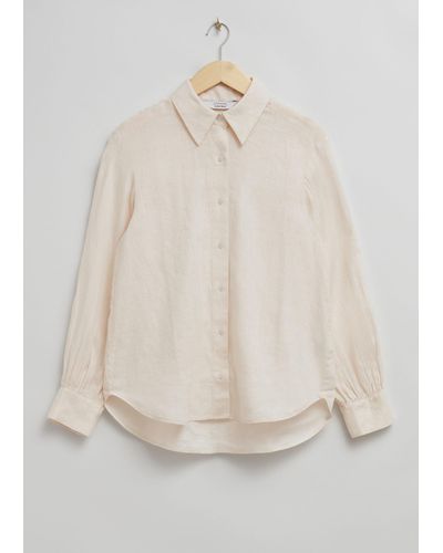 & Other Stories Loose-fit Linen Shirt - Natural