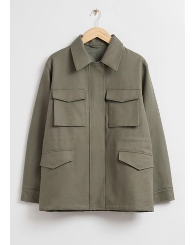 & Other Stories Utility Jacket - Green