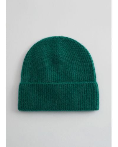 & Other Stories Cashmere Beanie - Green