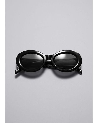 & Other Stories Oval Frame Sunglasses - Gray