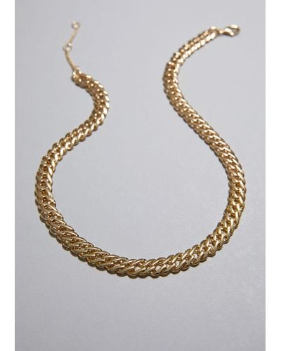 & Other Stories Cable Chain Necklace - Metallic