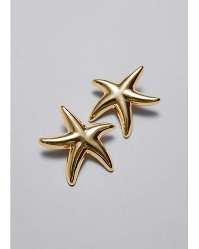 & Other Stories Starfish Earrings - Metallic