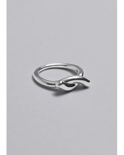 & Other Stories Wrapped Ring - Metallic
