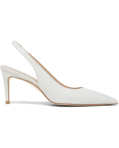 Stuart Weitzman , STUART 75 SLINGBACK PUMP, PUMPS UND SLINGBACK, - Weiß