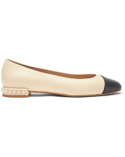 Stuart Weitzman , Pearl Flat, Flats And Loafers, - Natural