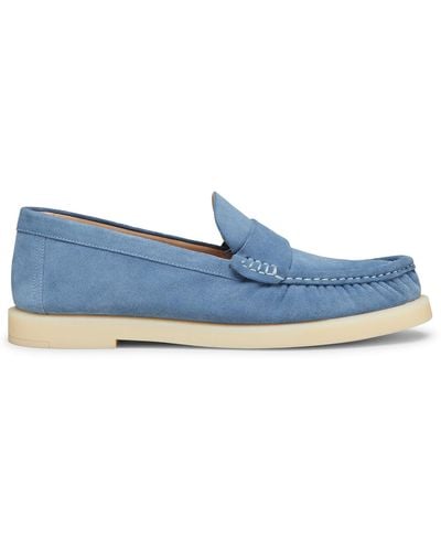Stuart Weitzman , Blake Loafer, Flats And Loafers, - Blue