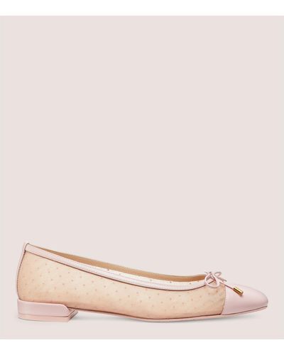 Stuart Weitzman Sleek Bow Flats & Loafers - Pink